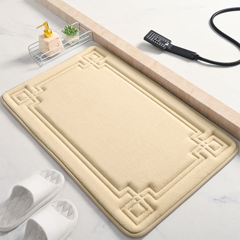 Elegant Textured Bathroom Mat Stornfield