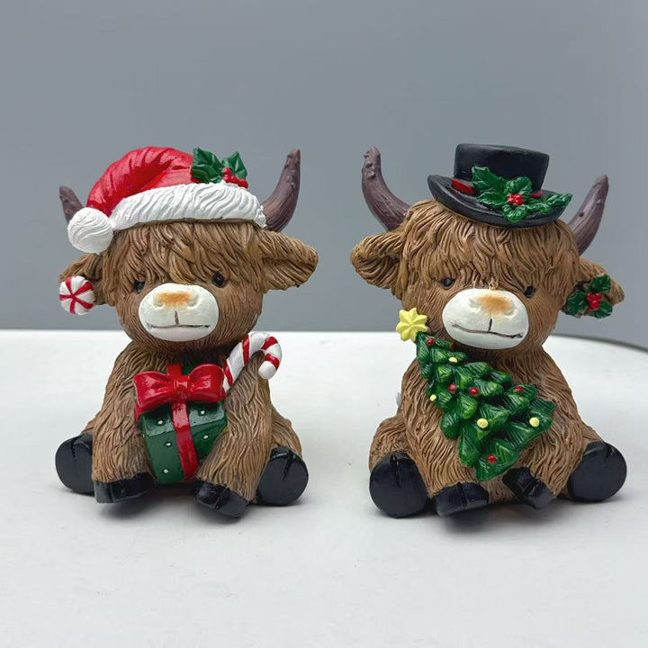 Decorative Highland Cow Figurine Stornfield