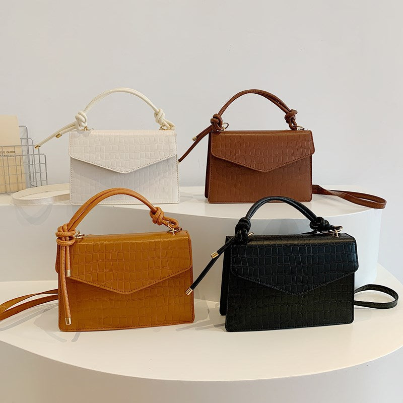 Crocodile-Embossed Handcrafted Crossbody Bag Stornfield
