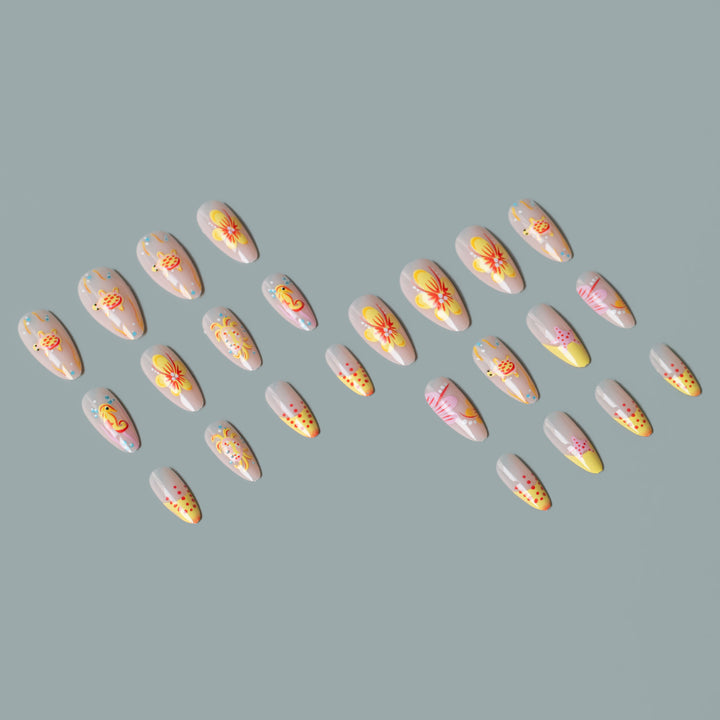 Artistic Ocean-Inspired Nail Art Set