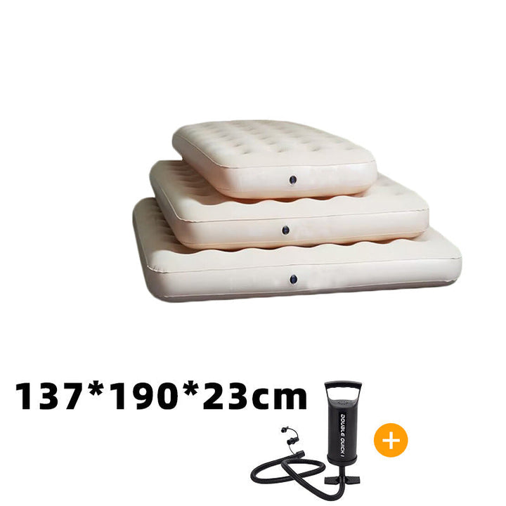 single self-inflating air mattress with built-in electric pump and integrated inflatable pillow Stornfield