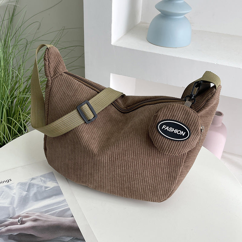 Casual Corduroy Crossbody Bag Stornfield