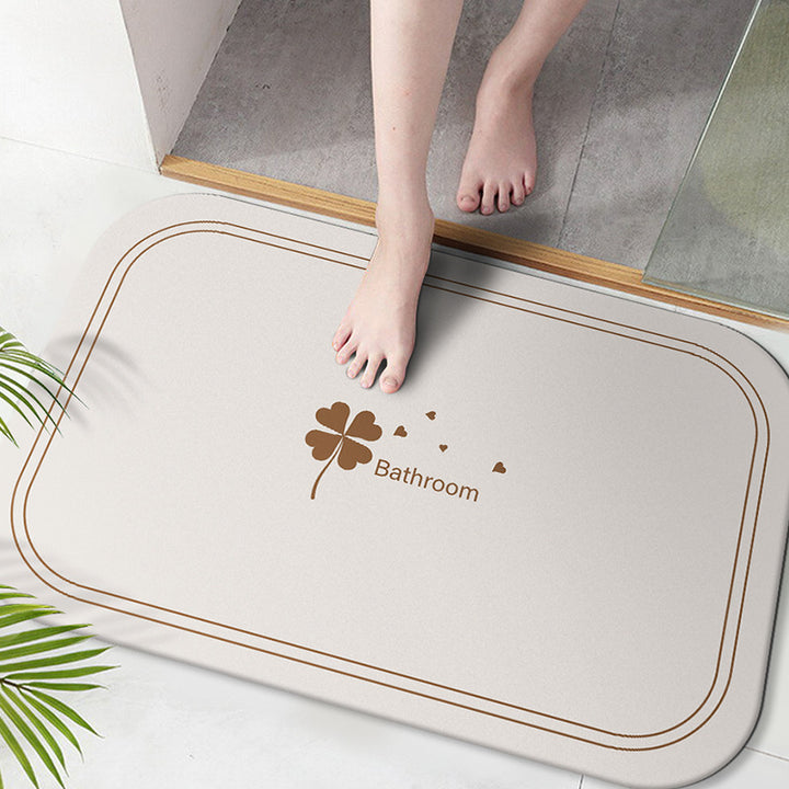 Soft Microfiber Bath Mat with Anti-Slip Features