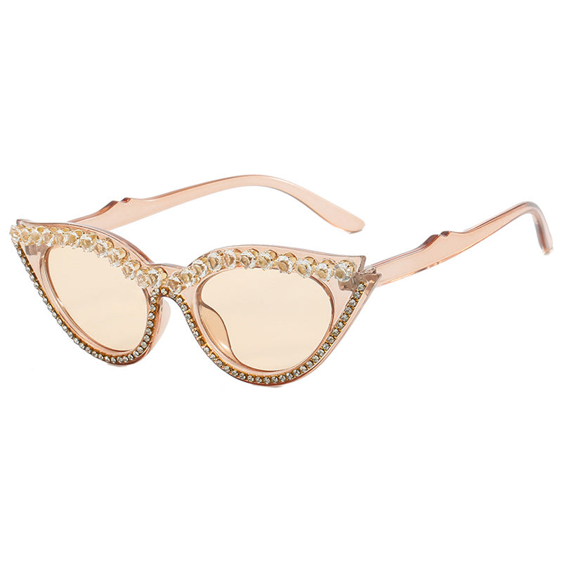 Women's Cat-Eye Sunglasses with Sparkling Rhinestones Stornfield