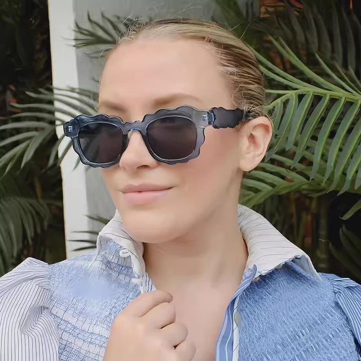 Women's eye-catching sunglasses in creatively designed cloud frame Stornfield