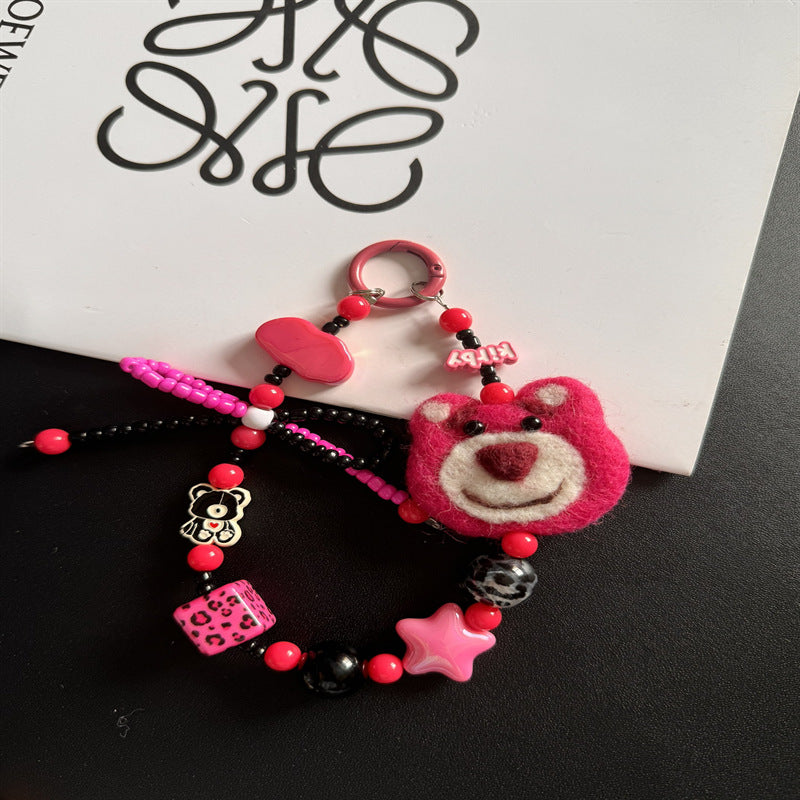Playful Bear-Themed Charm Keychain Stornfield