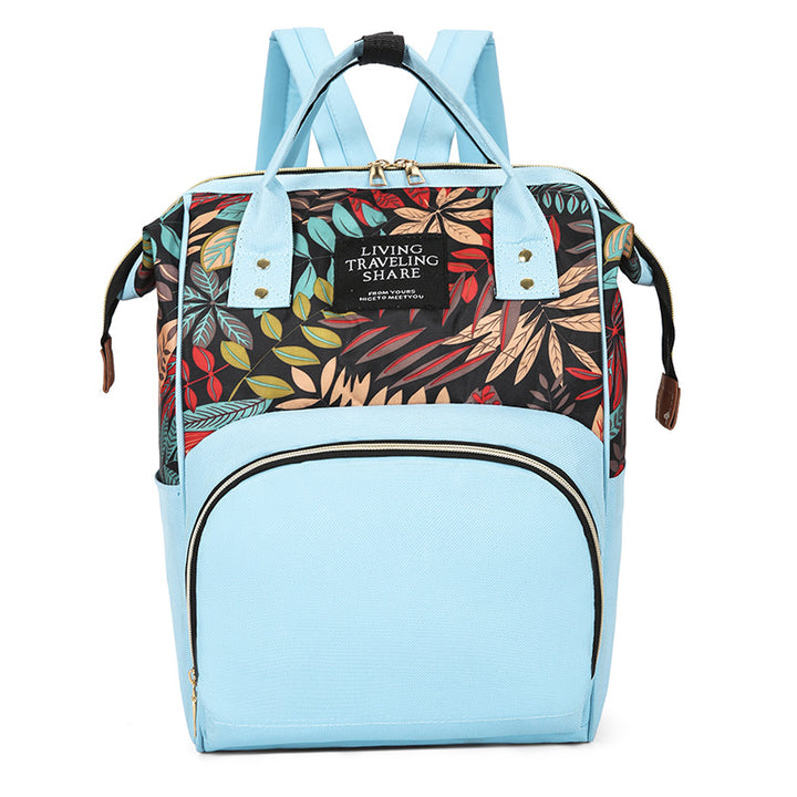 Floral Print Multi-Functional Backpack Stornfield