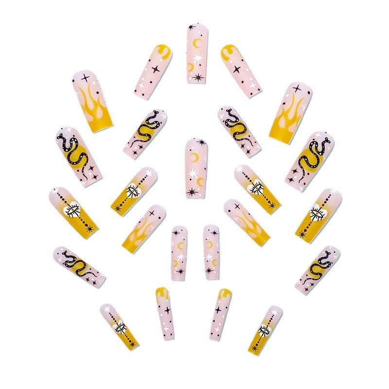 Artificial artificial nails with mystical motifs Stornfield