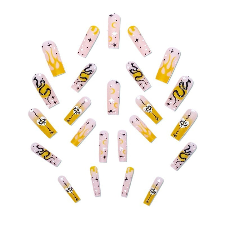 Artificial artificial nails with mystical motifs Stornfield