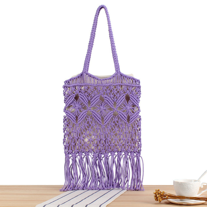 Hand-knotted Macrame Tote Bag Stornfield