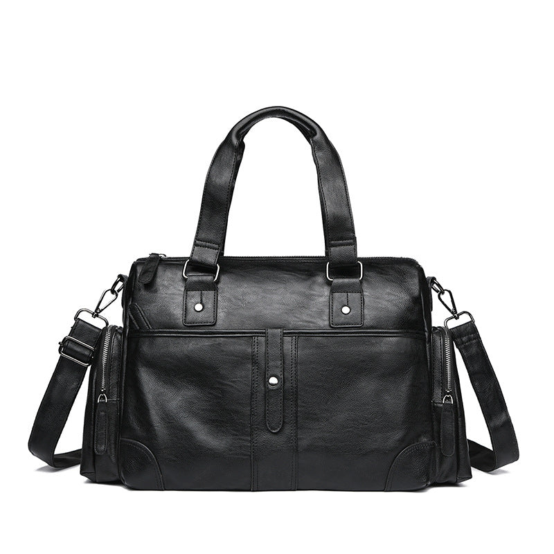 Premium Leather Travel Duffel Bag Stornfield