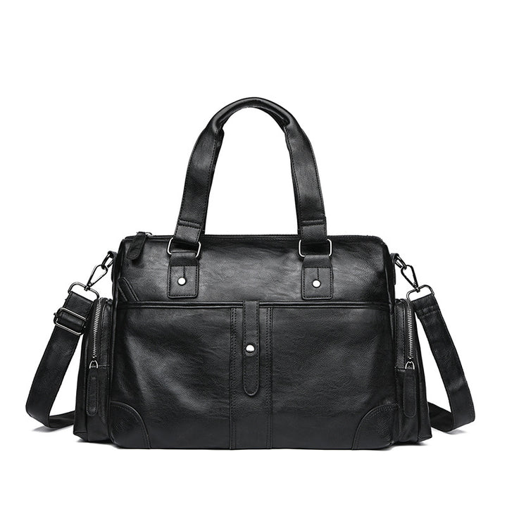 Premium Leather Travel Duffel Bag Stornfield