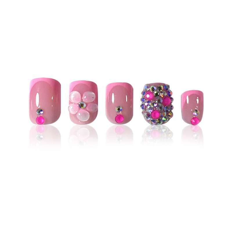 Decorative 3D Floral Press-On Nail Art Stornfield