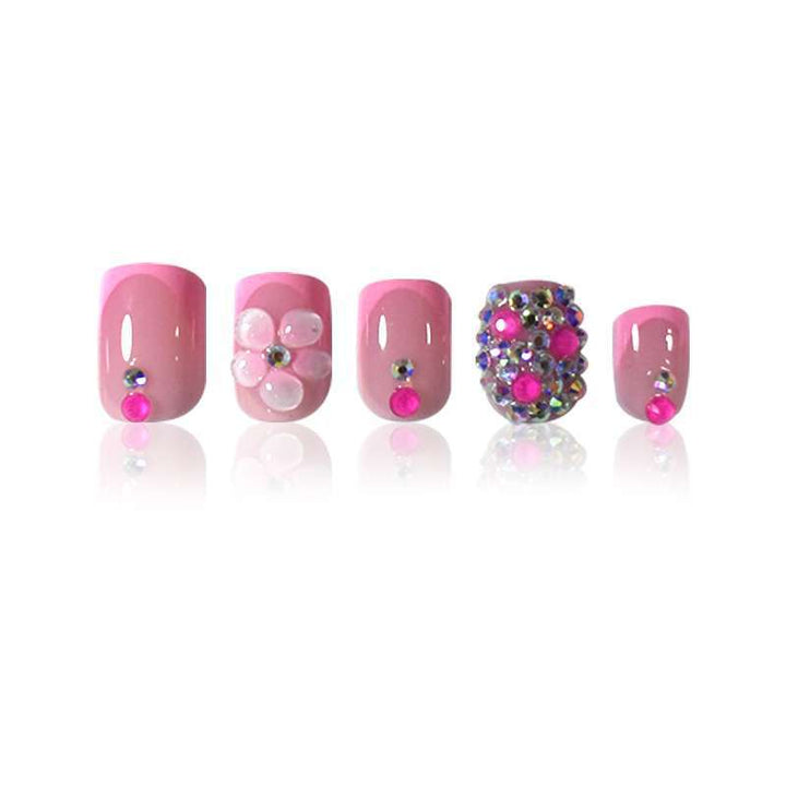Decorative 3D Floral Press-On Nail Art Stornfield