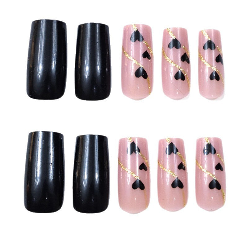 Heart-Decorated Nail Art Stornfield