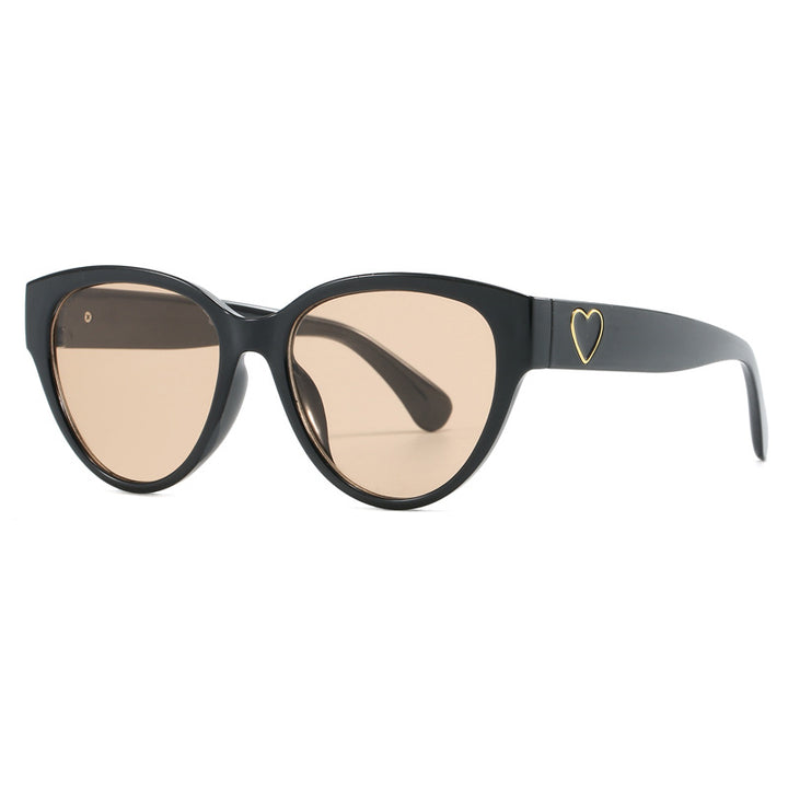 Women's Cat-Eye Sunglasses with Luxurious Leopard Print and Charming Details Stornfield
