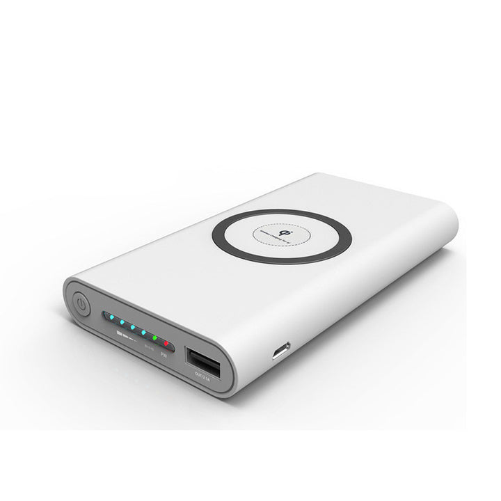 Power bank with wireless charging function and intelligent battery status display Stornfield