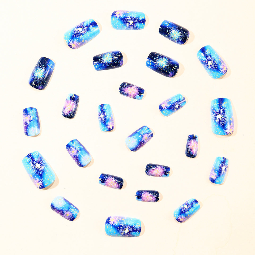 Fireworks-Themed Acrylic Nail Art Designs Stornfield