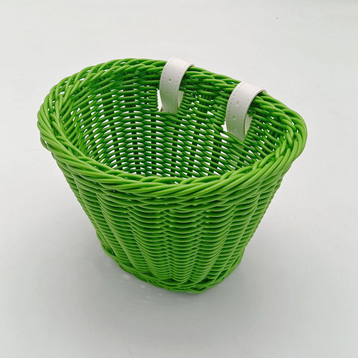 Decorative Woven Storage Basket with Leather Handles Stornfield