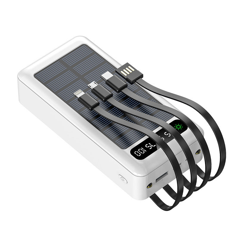 Solar Power Bank with Multifunctional Charging Function and Integrated LED Display Stornfield