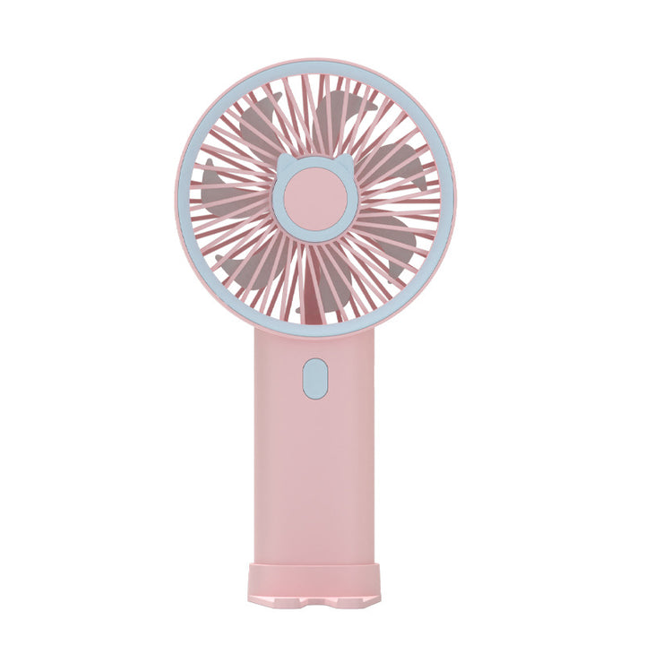 Women portable cat motif fan Stornfield