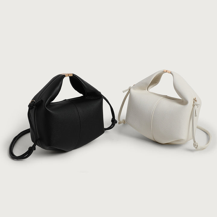 Textured Leather Crossbody Handbag