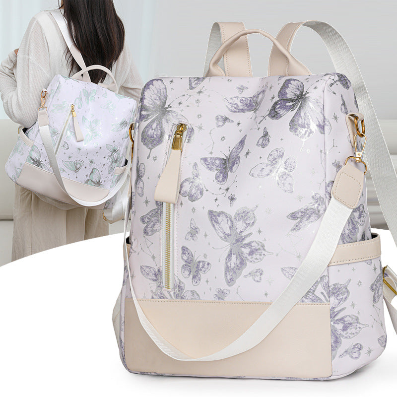 Stylish Butterfly Print Backpack Stornfield