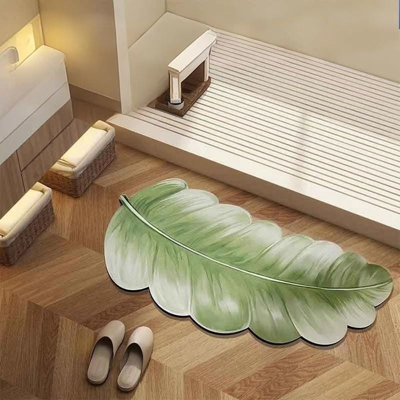 Leaf-Shaped Bath Mat