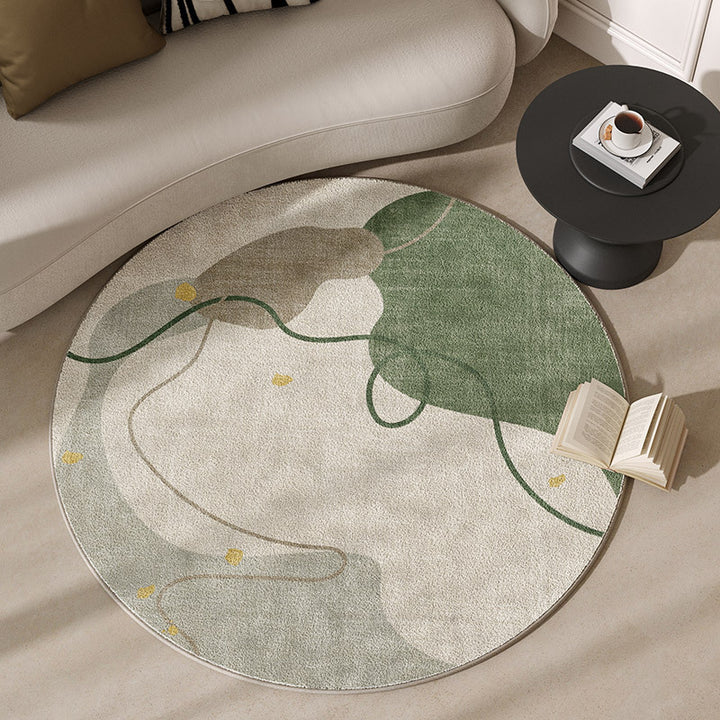 Round Motivational Area Rug Stornfield