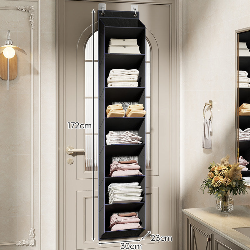 Over-the-Door Multi-Tier Hanging Fabric Shelf Organizer