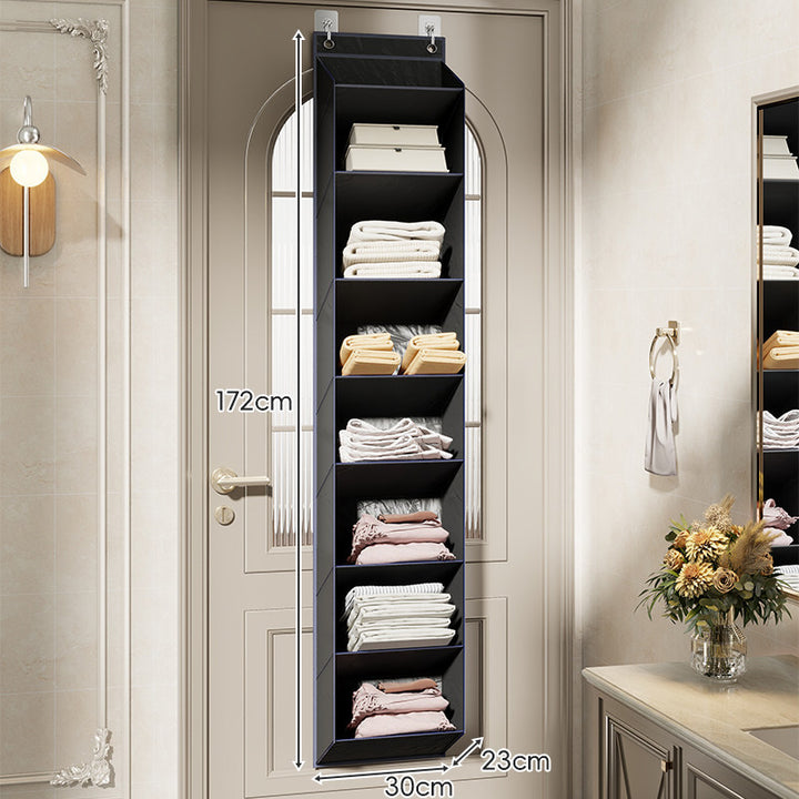 Over-the-Door Multi-Tier Hanging Fabric Shelf Organizer