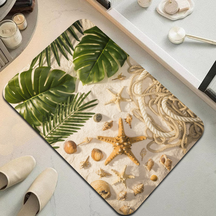 Coastal-Themed Decorative Bath Mat Stornfield