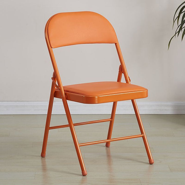 Folding chair with ergonomic design and PU upholstery Stornfield