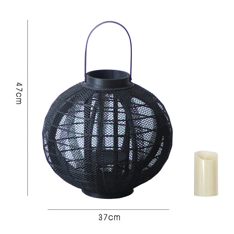 Decorative metal lantern with handle Stornfield