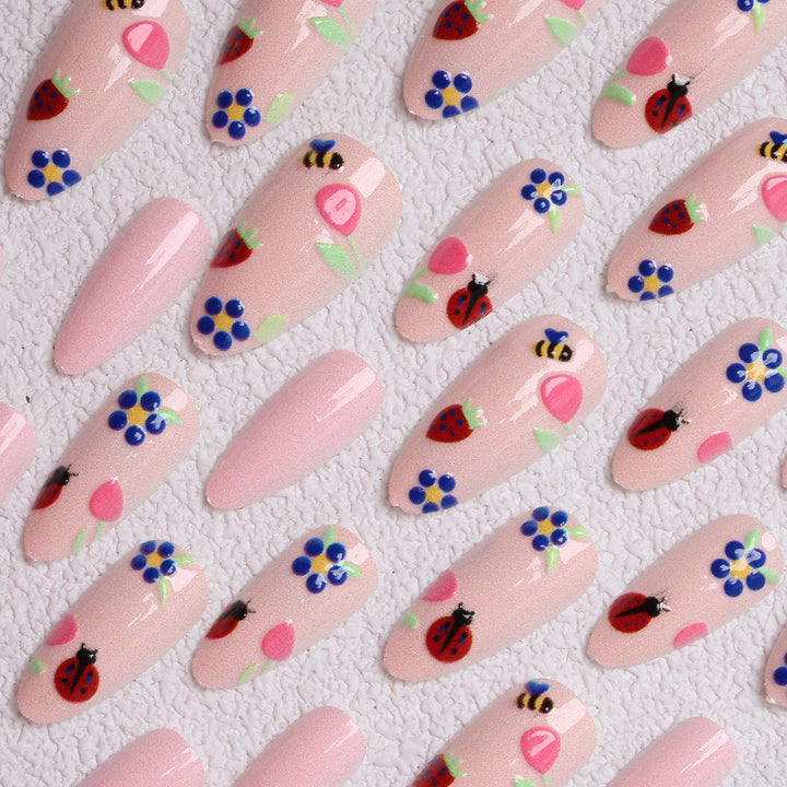 Artistic Floral Press-On Nails Stornfield 1787370443