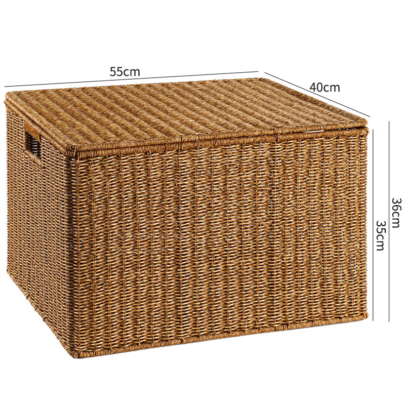 Handcrafted Rectangular Wicker Storage Box Stornfield