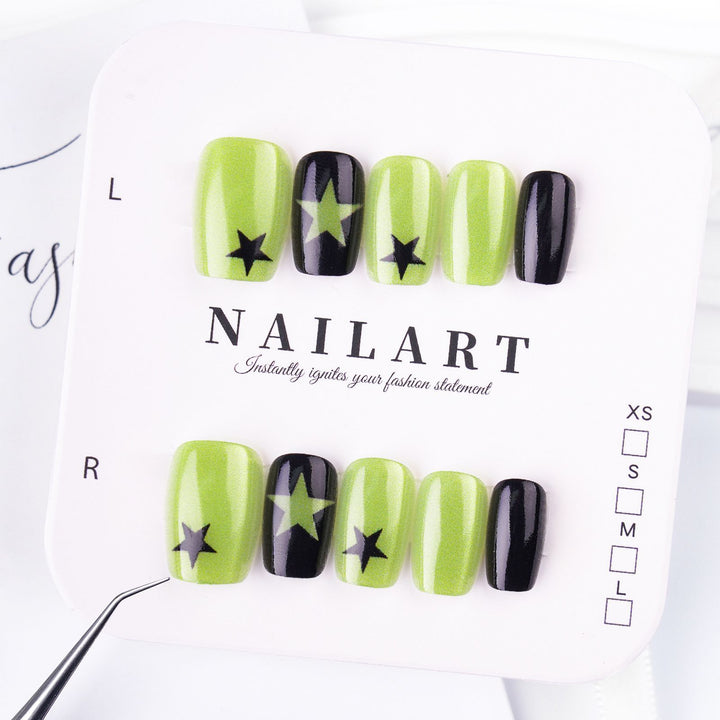 Floral and Butterfly Design Press-On Nails Stornfield