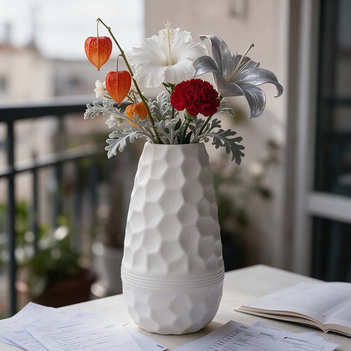 Textured Honeycomb Decorative Vase Stornfeild