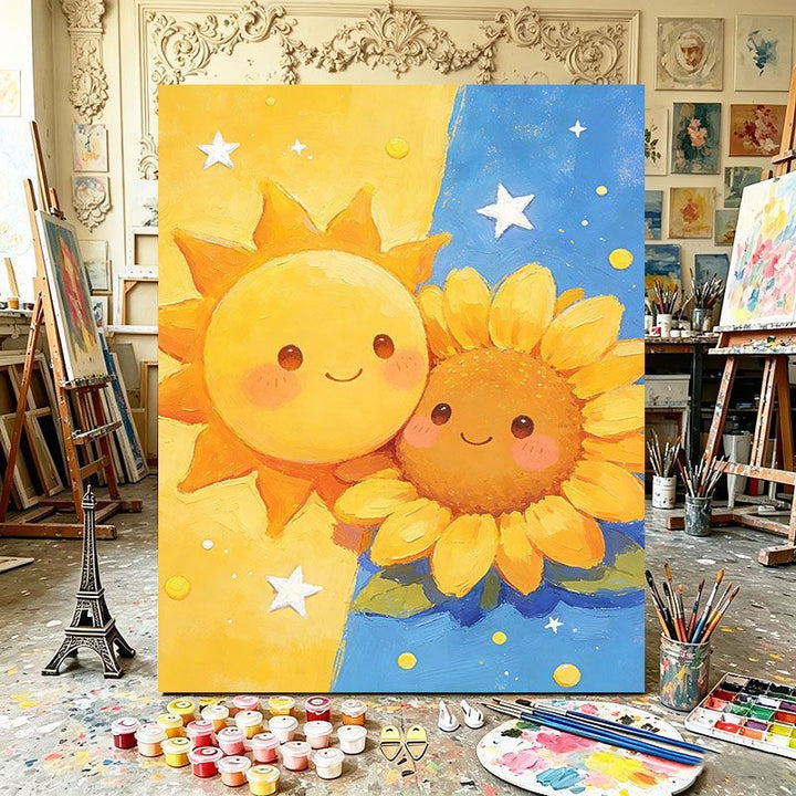 Playful Dual Element Canvas Art Stornfield