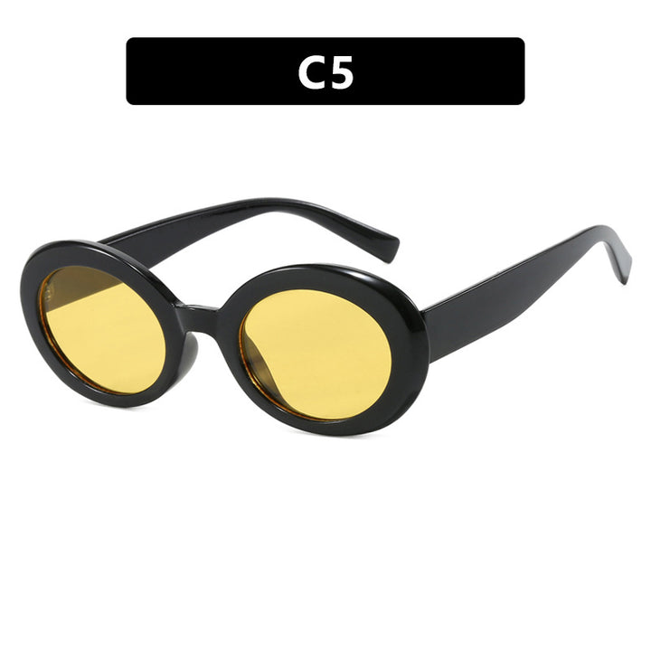 Women's round sunglasses with elegant plastic frame and UV protection Stornfield