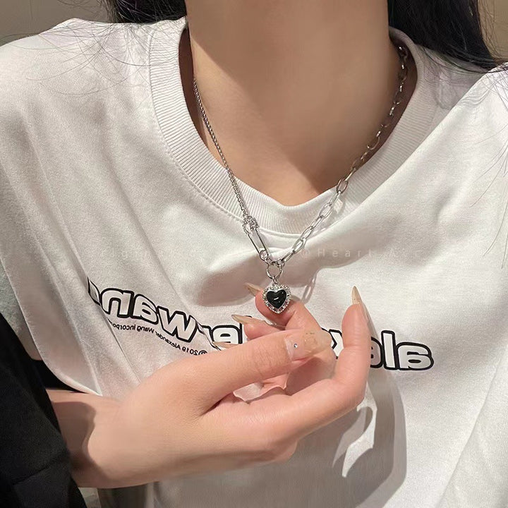 Heart-Shaped Pendant Necklace with Chain Stornfield