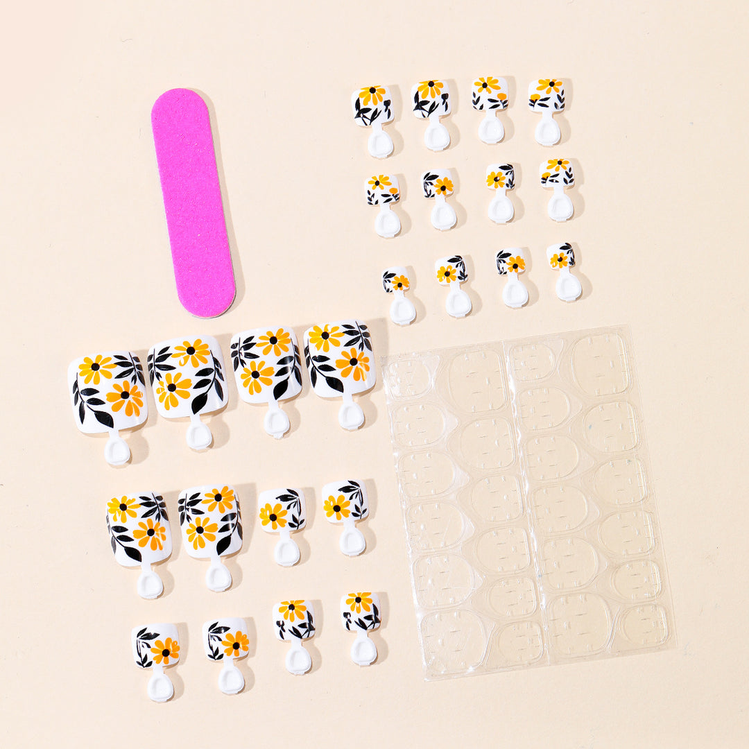 Floral Acrylic Nail Art Set Stornfield