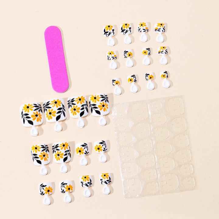 Floral Acrylic Nail Art Set Stornfield
