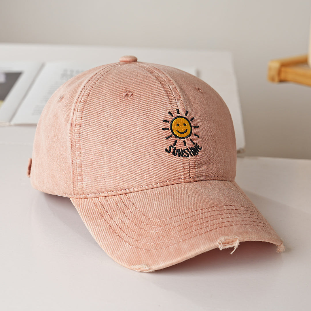 Women's sporty cotton cap with sun embroidery Stornfield