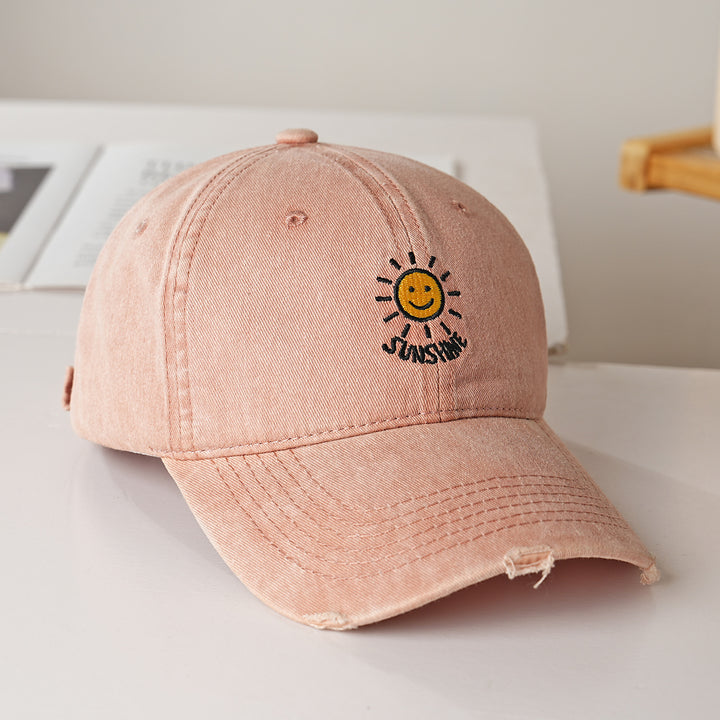 Women's sporty cotton cap with sun embroidery Stornfield
