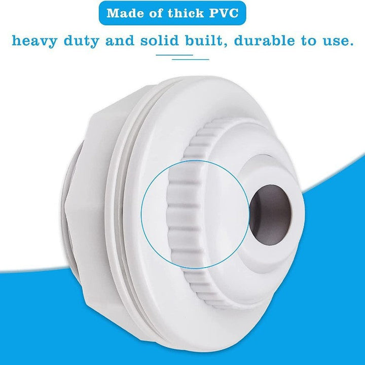 Adjustable threaded PVC toilet pan connector and waste flange adapter Stornfield