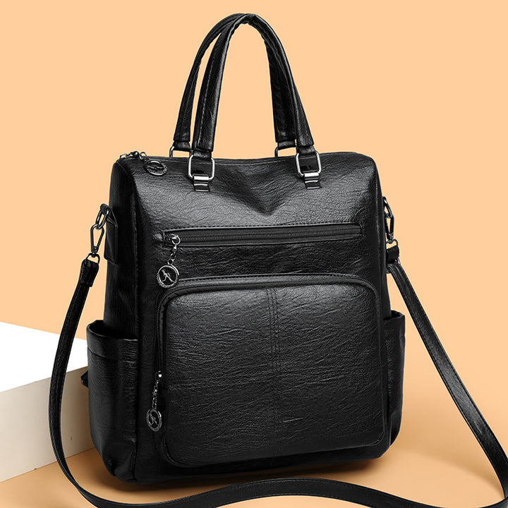 Stylish Multi-Functional Leather Backpack Stornfield
