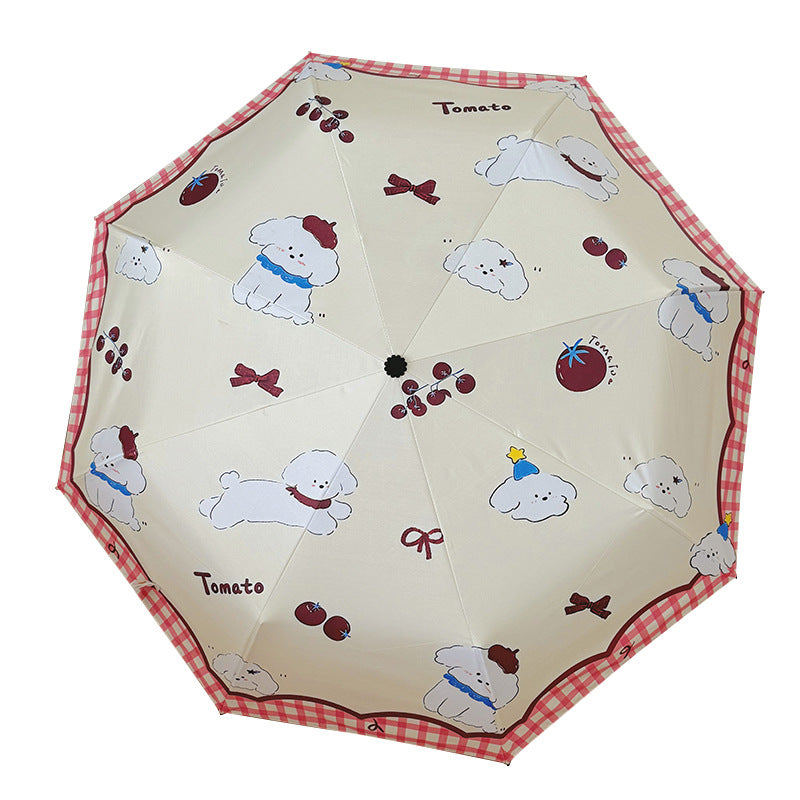 Women's Foldable Umbrella with Adorable Animal Design Stornfield