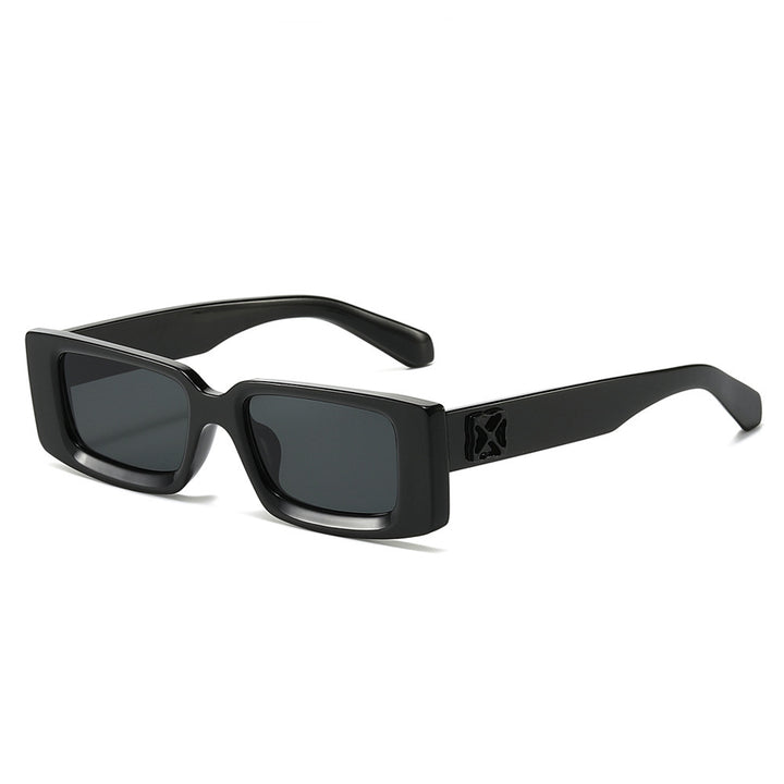 Oversized Geometric Sunglasses with Decorative Metal Accents Stornfield