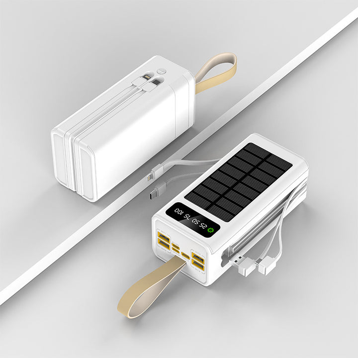 Solar power bank with integrated charging ports and digital display Stornfield
